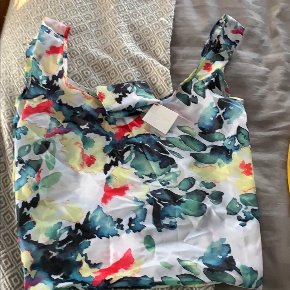 Flowered reusable bag/tote